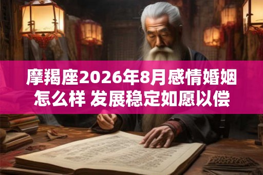 摩羯座2026年8月感情婚姻怎么样 发展稳定如愿以偿
