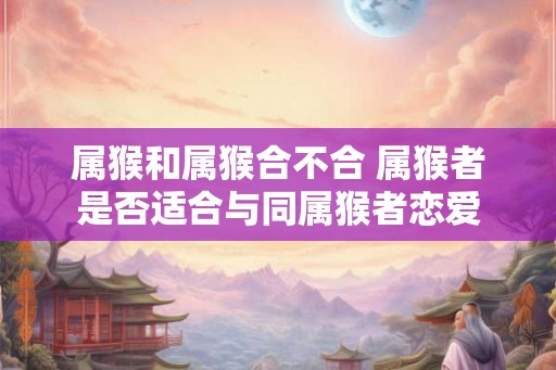 属猴和属猴合不合 属猴者是否适合与同属猴者恋爱