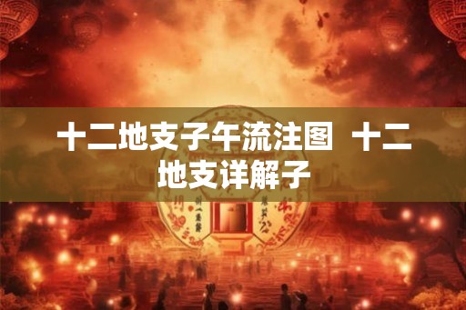 十二地支子午流注图  十二地支详解子