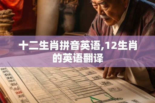 十二生肖拼音英语,12生肖的英语翻译