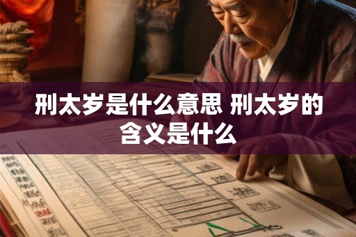 刑太岁是什么意思 刑太岁的含义是什么