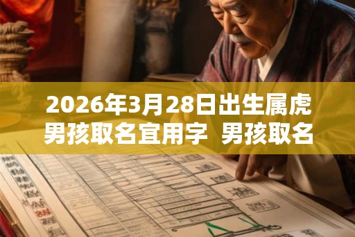 2026年3月28日出生属虎男孩取名宜用字  男孩取名宝典