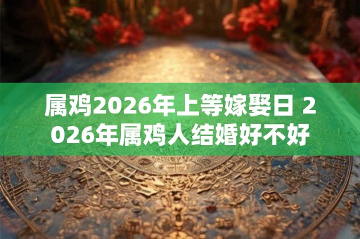 属鸡2026年上等嫁娶日 2026年属鸡人结婚好不好