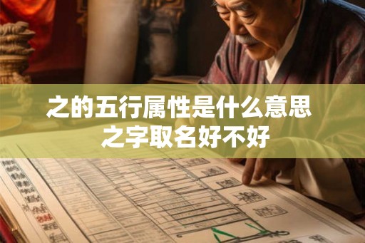 之的五行属性是什么意思  之字取名好不好