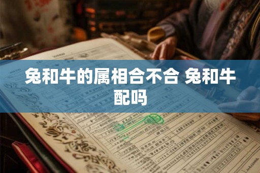 兔和牛的属相合不合 兔和牛配吗