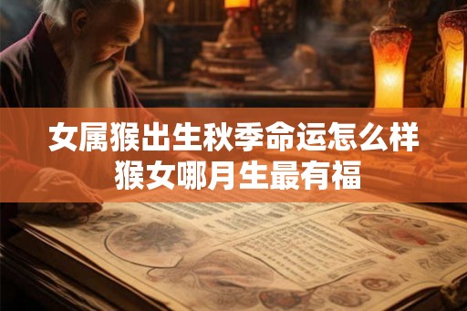 女属猴出生秋季命运怎么样 猴女哪月生最有福