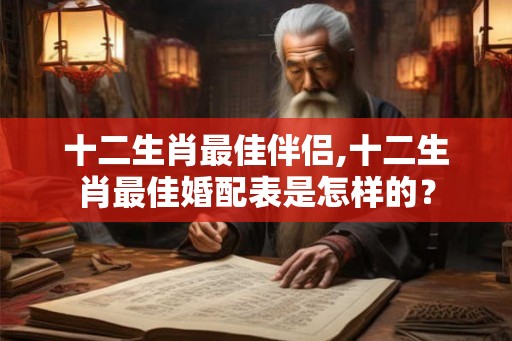 十二生肖最佳伴侣,十二生肖最佳婚配表是怎样的？