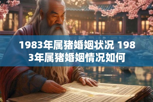 1983年属猪婚姻状况 1983年属猪婚姻情况如何