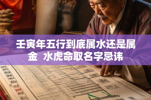 壬寅年五行到底属水还是属金  水虎命取名字忌讳