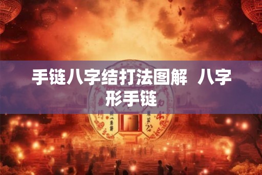 手链八字结打法图解  八字形手链