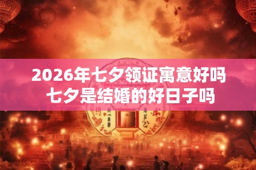 2026年七夕领证寓意好吗 七夕是结婚的好日子吗