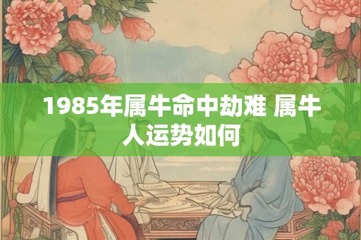 1985年属牛命中劫难 属牛人运势如何