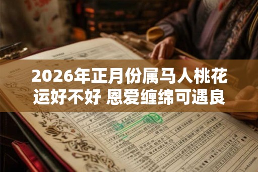2026年正月份属马人桃花运好不好 恩爱缠绵可遇良缘