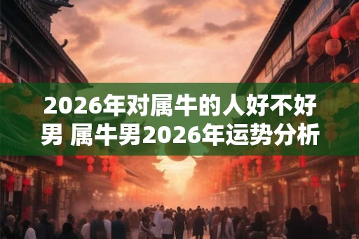 2026年对属牛的人好不好男 属牛男2026年运势分析及催旺方法