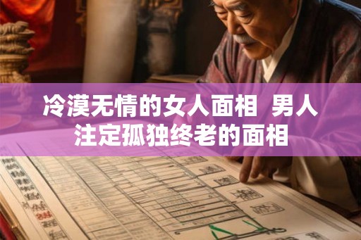 冷漠无情的女人面相  男人注定孤独终老的面相