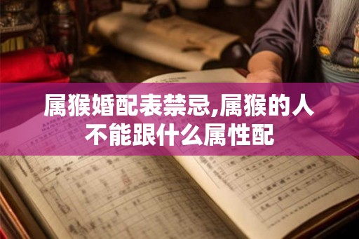 属猴婚配表禁忌,属猴的人不能跟什么属性配