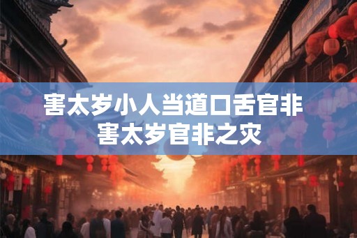 害太岁小人当道口舌官非 害太岁官非之灾 害太岁小人当道口舌官非 害太岁官非之灾