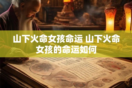 山下火命女孩命运 山下火命女孩的命运如何