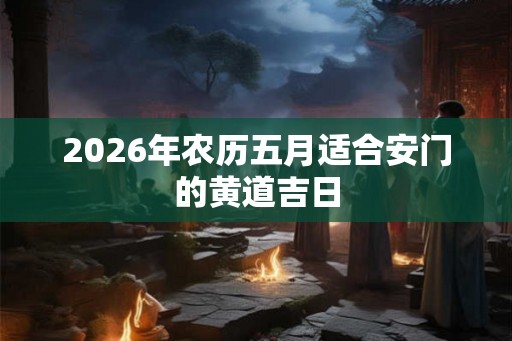 2026年农历五月适合安门的黄道吉日