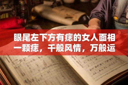 眼尾左下方有痣的女人面相一颗痣，千般风情，万般运势！
