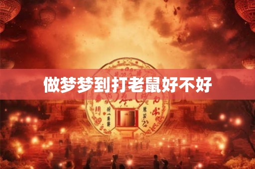 做梦梦到打老鼠好不好