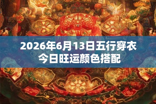 2026年6月13日五行穿衣 今日旺运颜色搭配