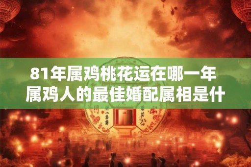 81年属鸡桃花运在哪一年 属鸡人的最佳婚配属相是什么