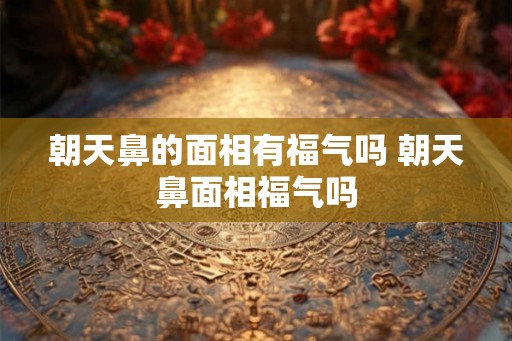 朝天鼻的面相有福气吗 朝天鼻面相福气吗