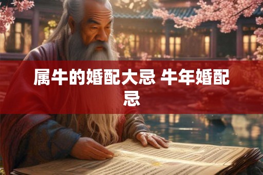 属牛的婚配大忌 牛年婚配忌