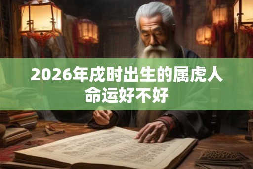 2026年戌时出生的属虎人命运好不好