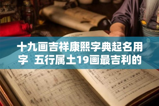 十九画吉祥康熙字典起名用字 五行属土19画最吉利的字 十九画吉祥康熙字典起名用字 五行属土19画最吉利的字