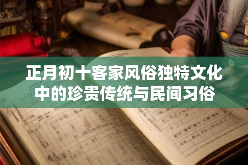 正月初十客家风俗独特文化中的珍贵传统与民间习俗