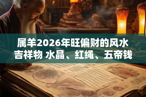 属羊2026年旺偏财的风水吉祥物 水晶、红绳、五帝钱