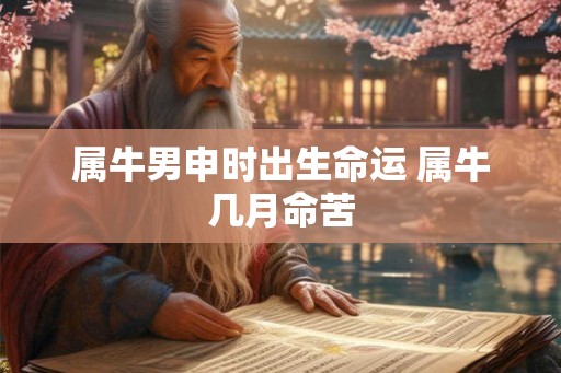 属牛男申时出生命运 属牛几月命苦