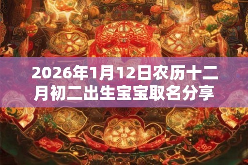 2026年1月12日农历十二月初二出生宝宝取名分享
