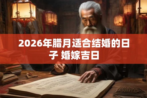 2026年腊月适合结婚的日子 婚嫁吉日