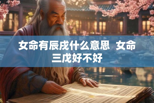 女命有辰戌什么意思 女命三戊好不好 女命有辰戌什么意思 女命三戊好不好