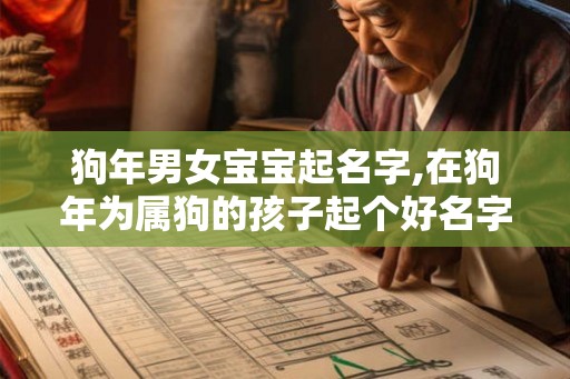 狗年男女宝宝起名字,在狗年为属狗的孩子起个好名字