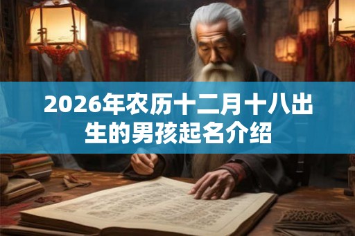 2026年农历十二月十八出生的男孩起名介绍