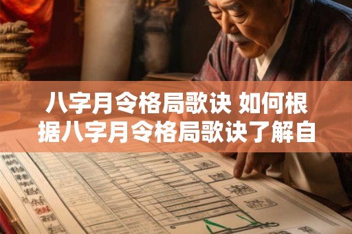 八字月令格局歌诀 如何根据八字月令格局歌诀了解自己的命运 八字月令格局歌诀 如何根据八字月令格局歌诀了解自己的命运