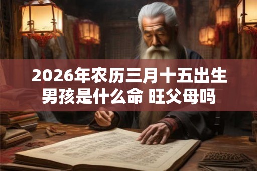 2026年农历三月十五出生男孩是什么命 旺父母吗