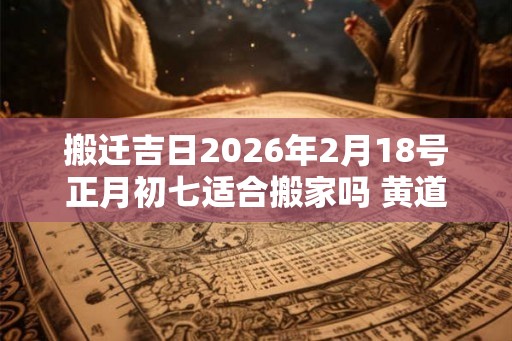 搬迁吉日2026年2月18号正月初七适合搬家吗 黄道吉日运势旺盛 搬迁吉日2026年2月18号正月初七适合搬家吗 黄道吉日运势旺盛