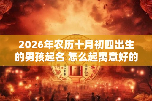 2026年农历十月初四出生的男孩起名 怎么起寓意好的好名字