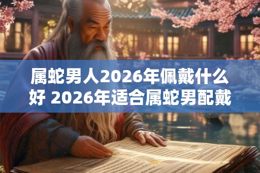 属蛇男人2026年佩戴什么好 2026年适合属蛇男配戴什么