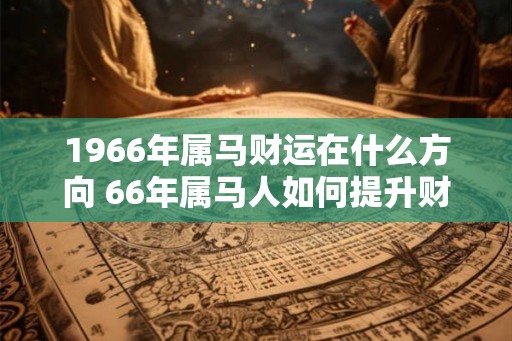 1966年属马财运在什么方向 66年属马人如何提升财运