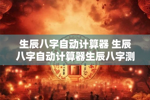 生辰八字自动计算器 生辰八字自动计算器生辰八字测算工具V101