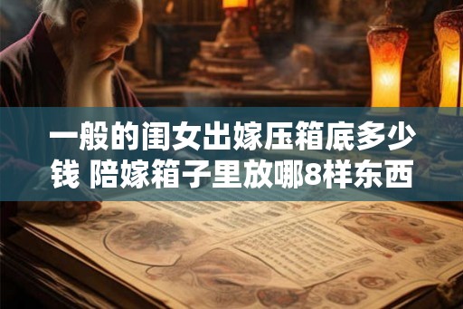 一般的闺女出嫁压箱底多少钱 陪嫁箱子里放哪8样东西