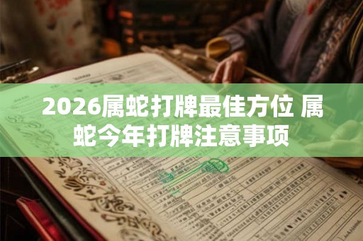 2026属蛇打牌最佳方位 属蛇今年打牌注意事项