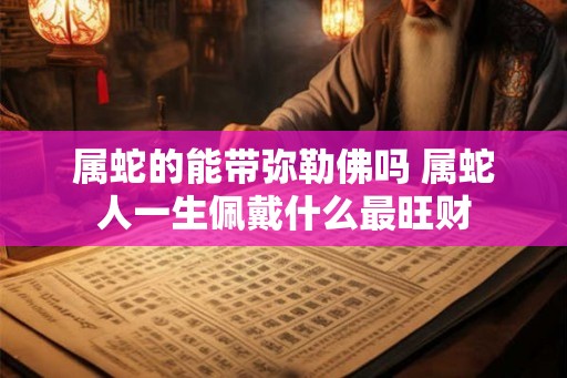 属蛇的能带弥勒佛吗 属蛇人一生佩戴什么最旺财