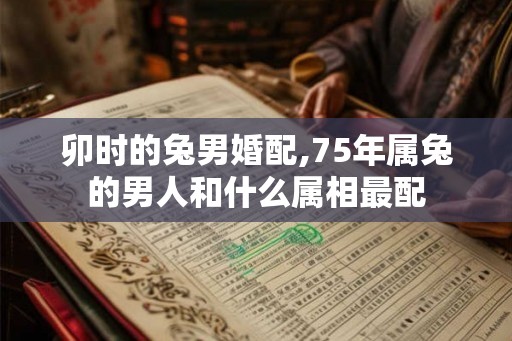 卯时的兔男婚配,75年属兔的男人和什么属相最配